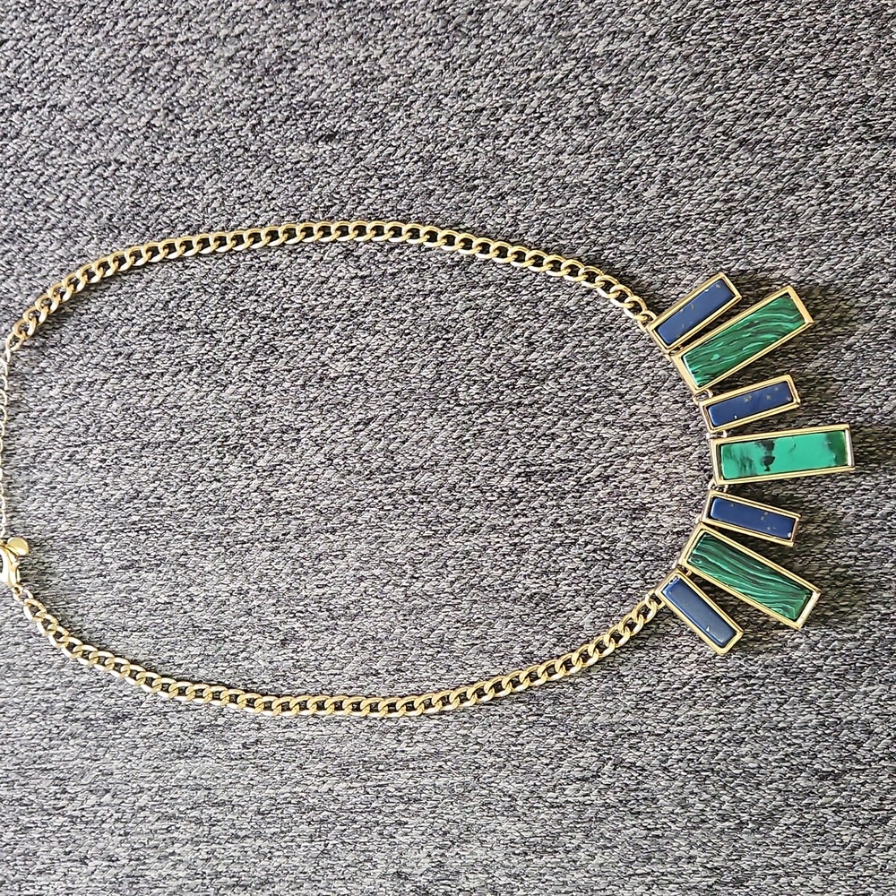 LOFT Gold, Blue and Green Necklace